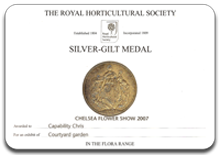 2007 RHS Chelsea Silver Gilt medal winner 