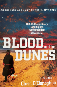 Blood on the dunes book cover written by Chris O’Donoghue