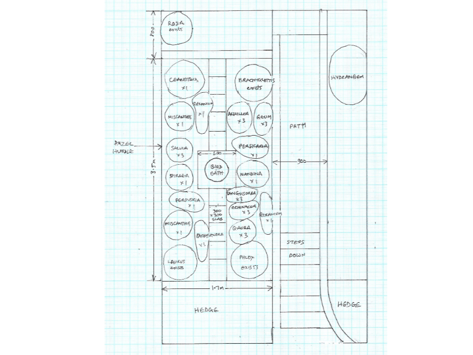 Elsie cottage front garden plan