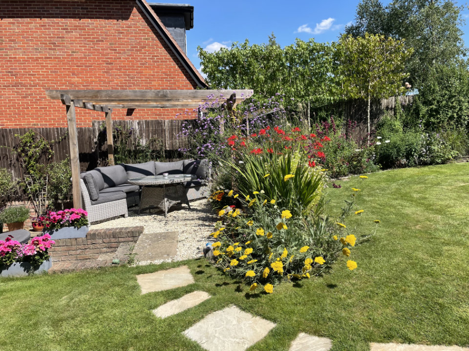 Tunbridge Wells garden Lower terrace